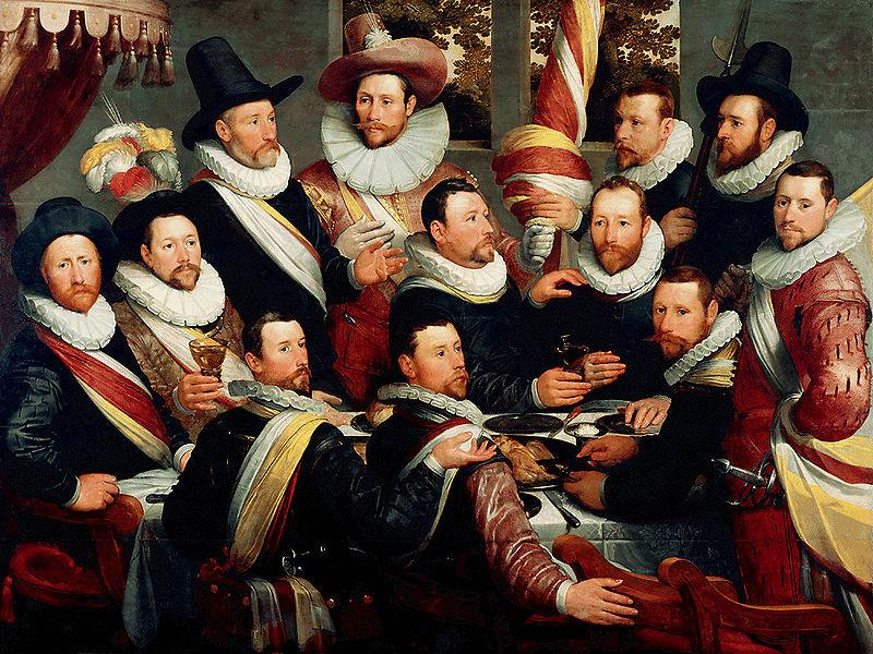 cornelis cornelisz De maaltijd van de officieren van de Oude Schutsdoelen oil painting image